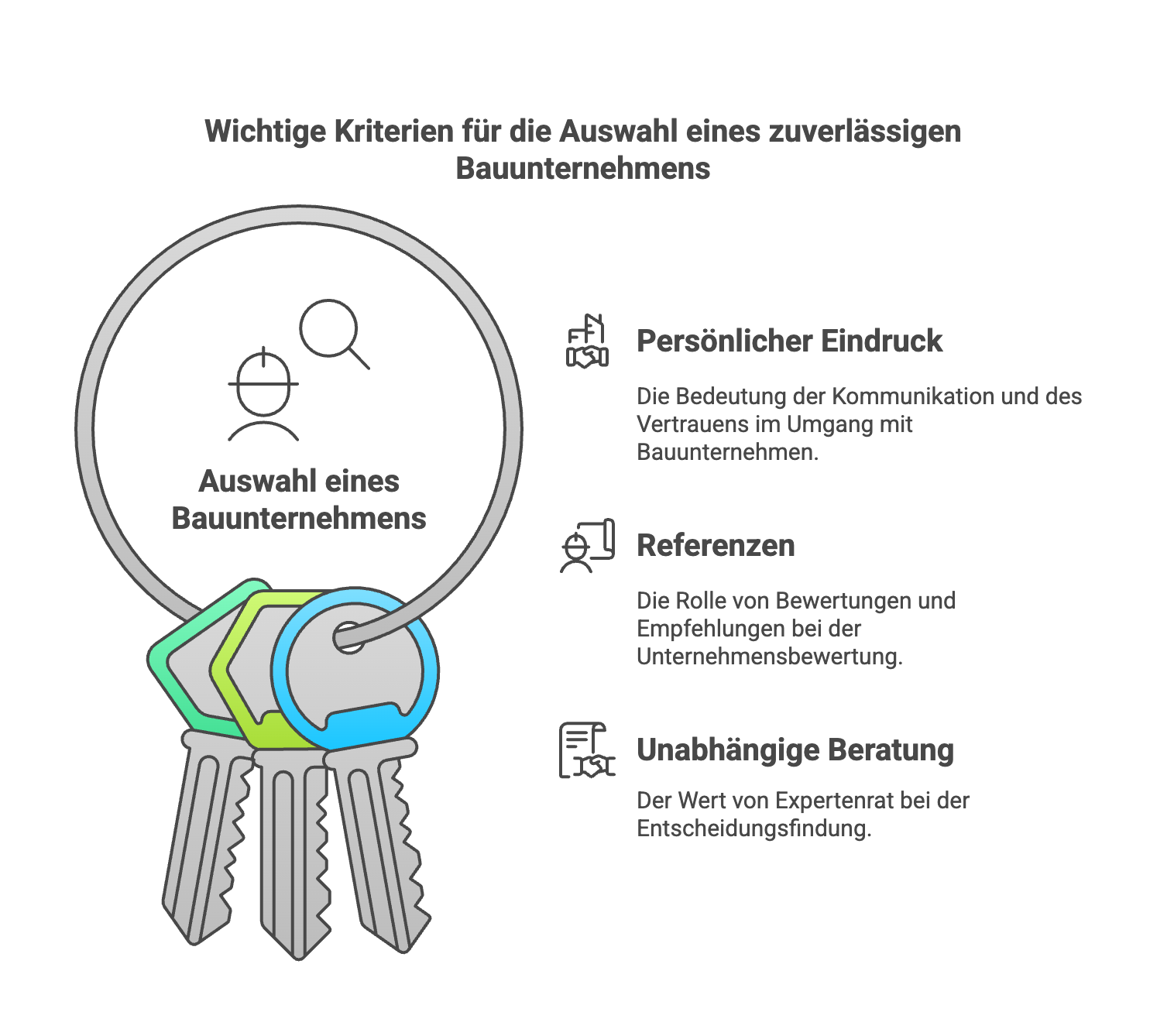 Weitere Faktoren bei der Auswahl eines Bauunternehmens